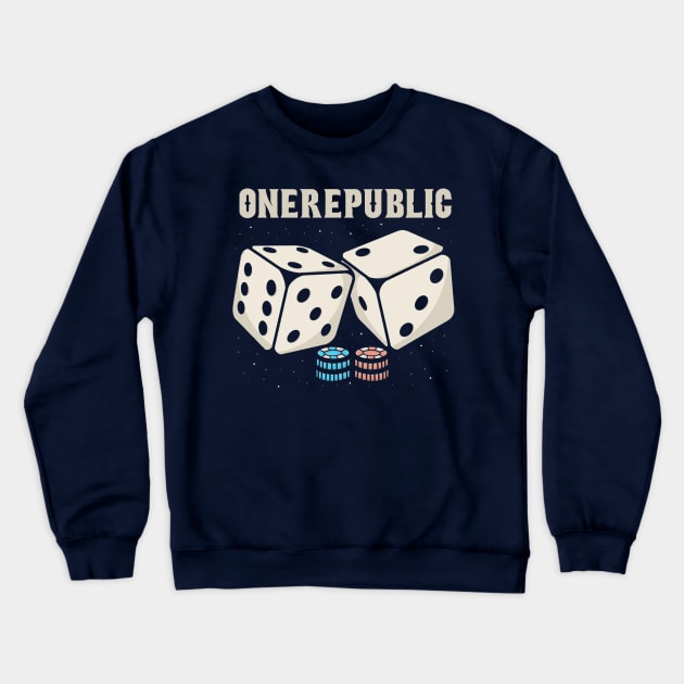 One republic Dice Crewneck Sweatshirt by Hsamal Gibran